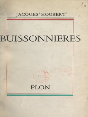 cover image of Buissonnières